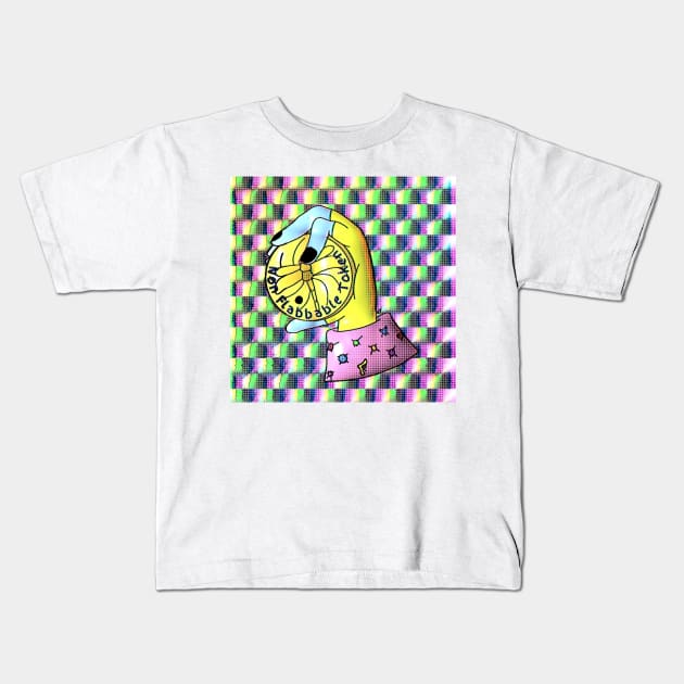 Non Flabbable Token (Retro) Kids T-Shirt by GodPunk
